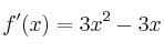 f'(x)=3x^2-3x