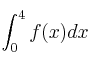 \int_0^4 f(x) dx