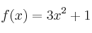 f(x)=3x^2+1
