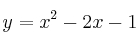 y=x^2-2x-1